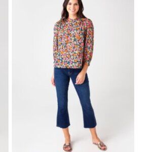 Frame Le Crop Mini Boot Raw Edge Jean Women's Size 26 Denim